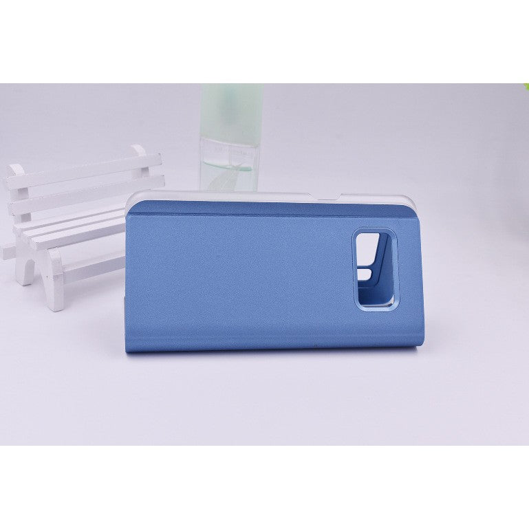 Husa Tip Carte, Flippy, Compatibila cu Huawei Mate 10 Lite, Flip Cover Oglinda, Albastru-5