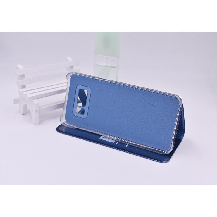 Husa Tip Carte, Flippy, Compatibila cu Huawei Mate 10 Lite, Flip Cover Oglinda, Albastru-6