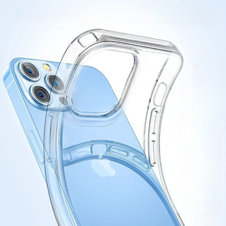 Husa TPU pentru iPhone 14, Flippy, Silicon, Protectie Antisoc, Transparenta-1