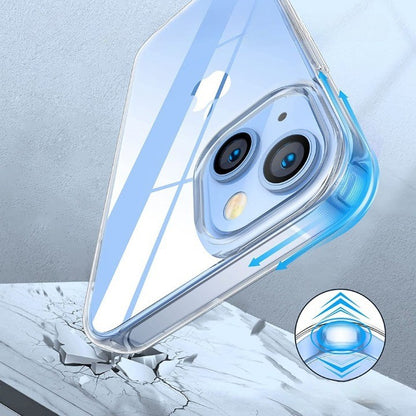 Husa TPU pentru iPhone 14, Flippy, Silicon, Protectie Antisoc, Transparenta-2
