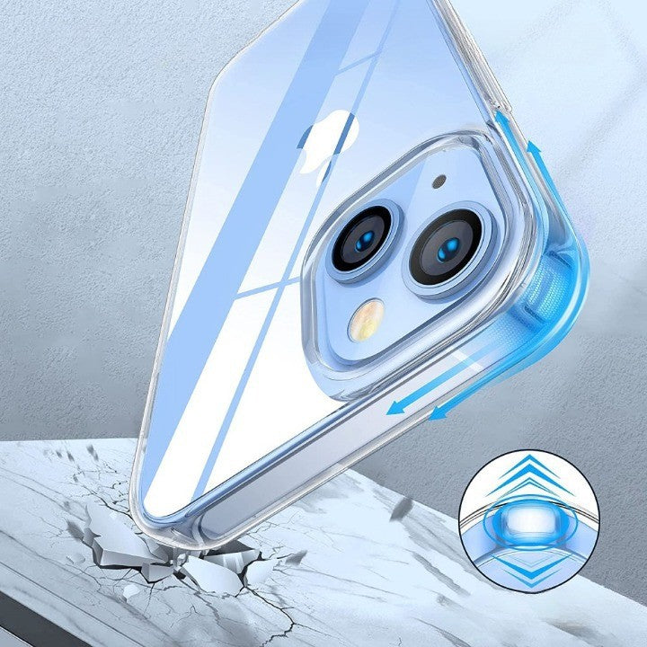 Husa TPU pentru iPhone 14, Flippy, Silicon, Protectie Antisoc, Transparenta-2