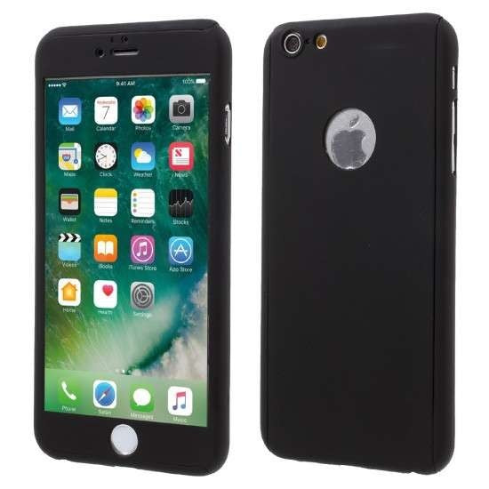 Husa Xiaomi Redmi 7A Full Cover 360 Negru + Folie de protectie-3