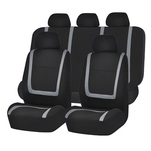 Set huse scaun auto ieftine, Universale 9 piese, model GREY LINE - GRI-0
