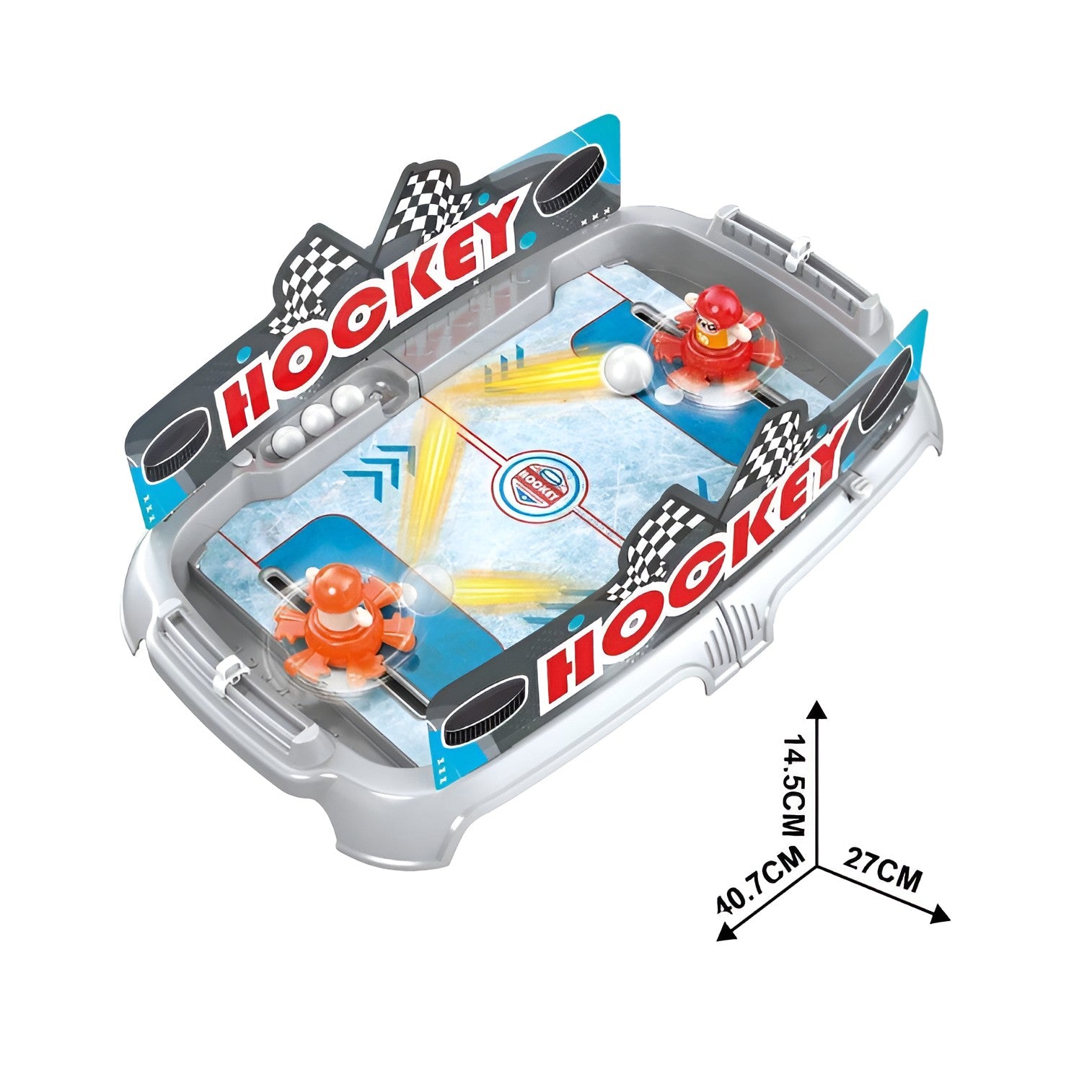 Joc de Masa Interactiv Ice Hockey pentru Copii, Flippy, 4 Mingi, Tabela Scor, 40.7x27x14.5 cm, Multicolor-7