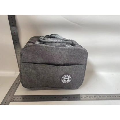 Geanta Termica pentru Pranz Flippy, Multifunctionala, Compartimentata, Impermeabila, 22x14x19 cm, Gri-1