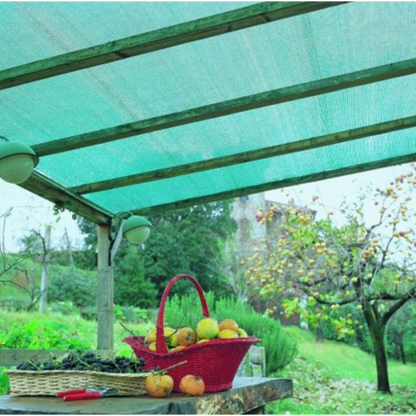 Plasă de Umbrire Verde 2 x 25 m, Densitate 40%, Protecție UV – Ideală pentru Grădină, Seră, Terasă și Gard
