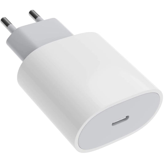 Adaptor pentru iPhone, Type-C, Fast charge, Putere 20 W, Flippy, Alb-0