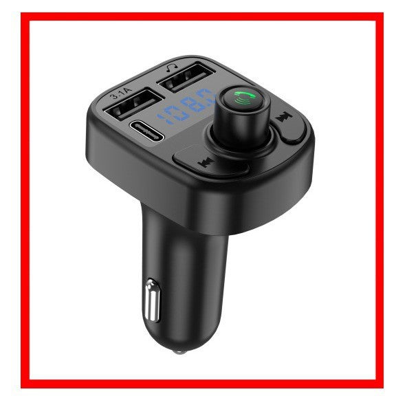 Incarcator auto cu MP3 Player, bluetooth 5.0 5V USB Negru-0