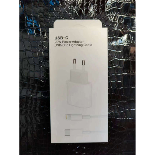 Incarcator compatibil cu iPhone, USB Type-C, Fast charge, Putere 20W, Flippy, Alb-1