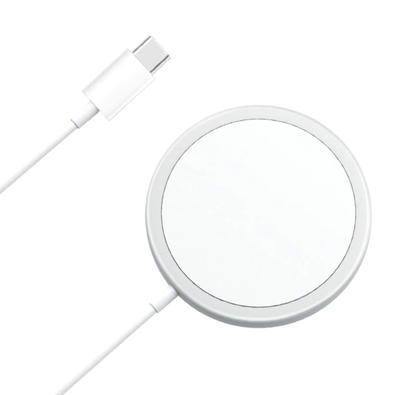 Incarcator Magnetic Wireless cu tehnologie Magsafe 15W compatibil Apple iPhone cu incarcare rapida pentru 12/12 Pro/12-5