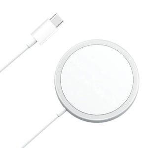 Incarcator Magnetic Wireless cu tehnologie Magsafe 15W compatibil Apple iPhone cu incarcare rapida pentru 12/12 Pro/12-0
