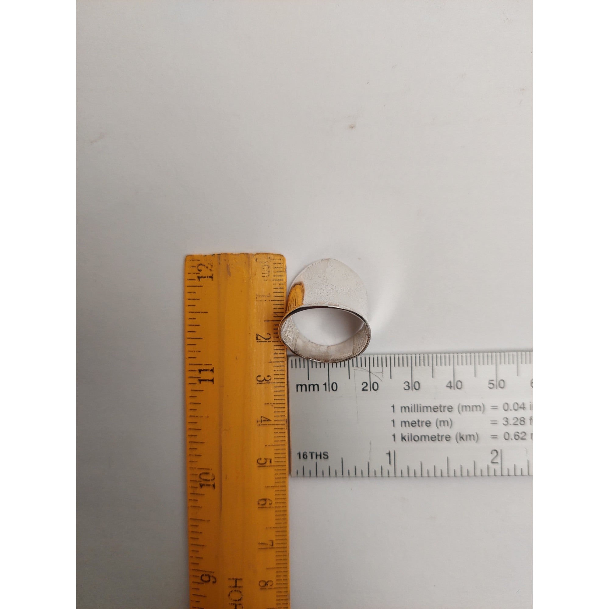 Inel Argint 925  Cilindric, Jolie Silver, 4.8g, 2.5 cm x 1.8 cm,M 56-1