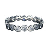 Inel Argint 925 Circular Inimi cu  Pietre M55-0