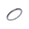 Inel Argint 925 cu Minizirconii Colorate, Marime 54-0
