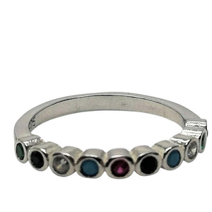 Inel Argint 925 cu Zirconii Colorate M55-0