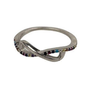 Inel Argint 925, Infinit Mare cu Zirconiu Colorat M 51-0