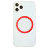 Inel Magnetic incarcare fara fir, montare auto, MagSafe Silicone pentru Apple iPhone 12 / 13 / 14, Rosu-0