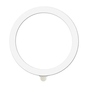 Inel Magnetic MagSafe Silicone pentru Apple iPhone seria 12 / 13 / 14 Alb-0