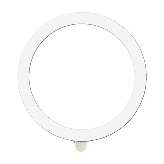Inel Magnetic MagSafe Silicone pentru Apple iPhone seria 12 / 13 / 14 Alb-0