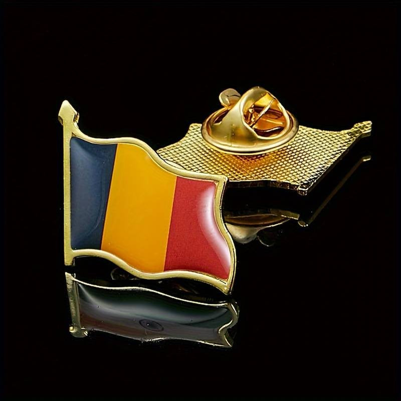 Insigna Steag Tricolor Romania, 20x20 mm-1