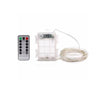 Instalatie Craciun, 10 metri, 100 LED-uri, cu Baterii si Telecomanda cu 8 functii, Multicolor, Flippy-0