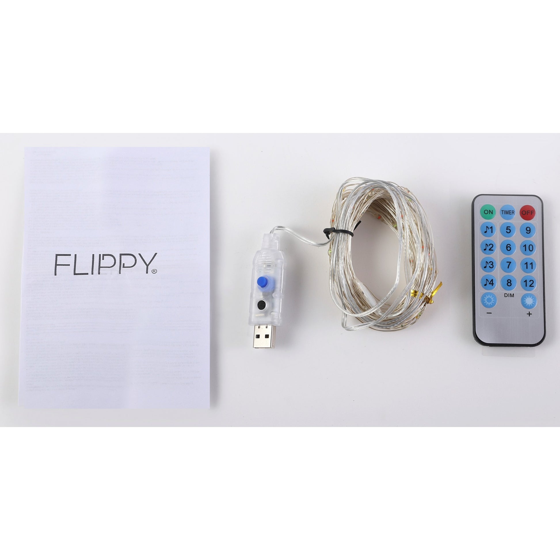 Instalatie Craciun, 10 metri, 100 LED-uri, multicolor RGB, sincronizare muzica, telecomanda 12 de functii, USB, fir cupru, liniar, interior/exterior, Flippy-6