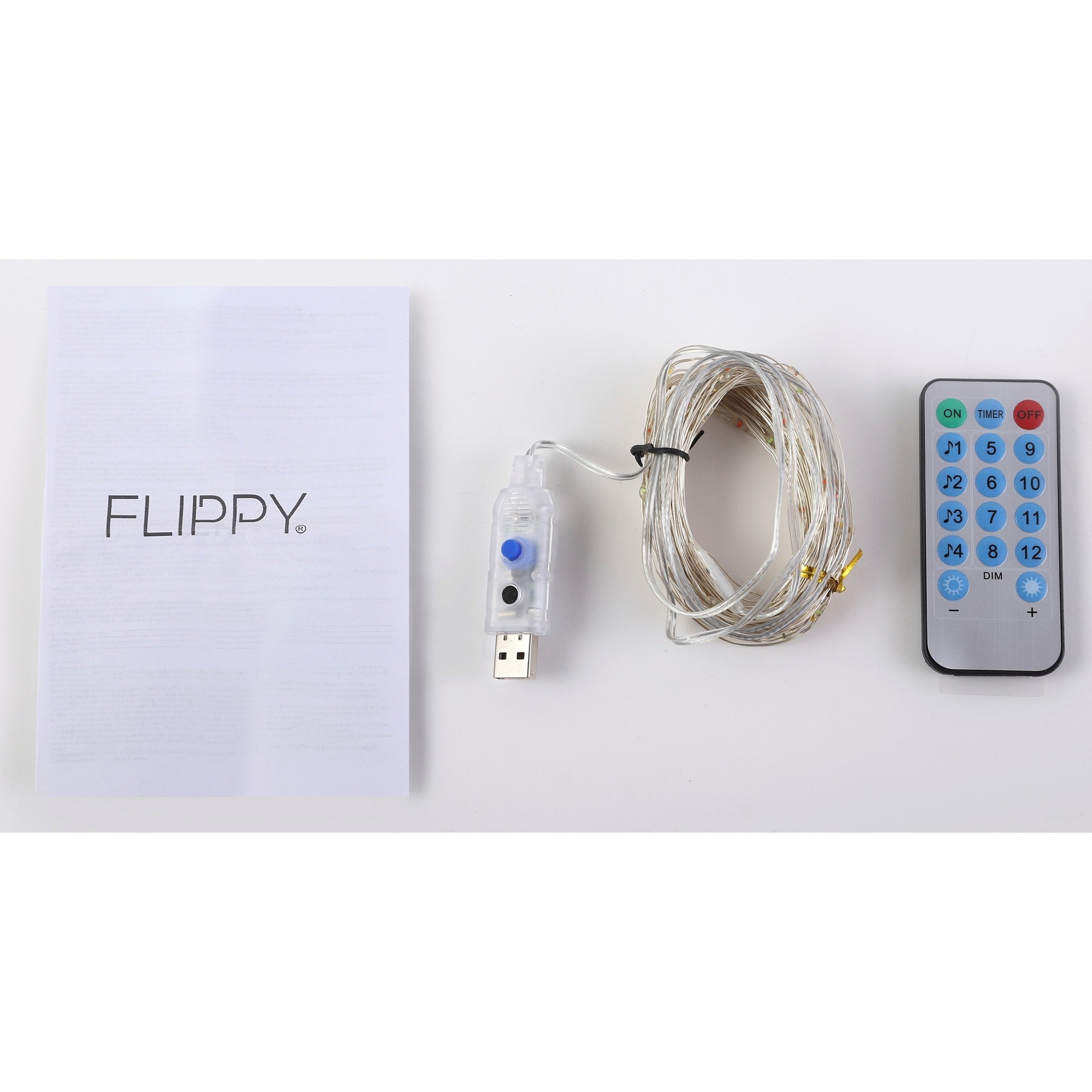 Instalatie Craciun, 10 metri, 100 LED-uri, multicolor RGB, sincronizare muzica, telecomanda 12 de functii, USB, fir cupru, liniar, interior/exterior, Flippy-6