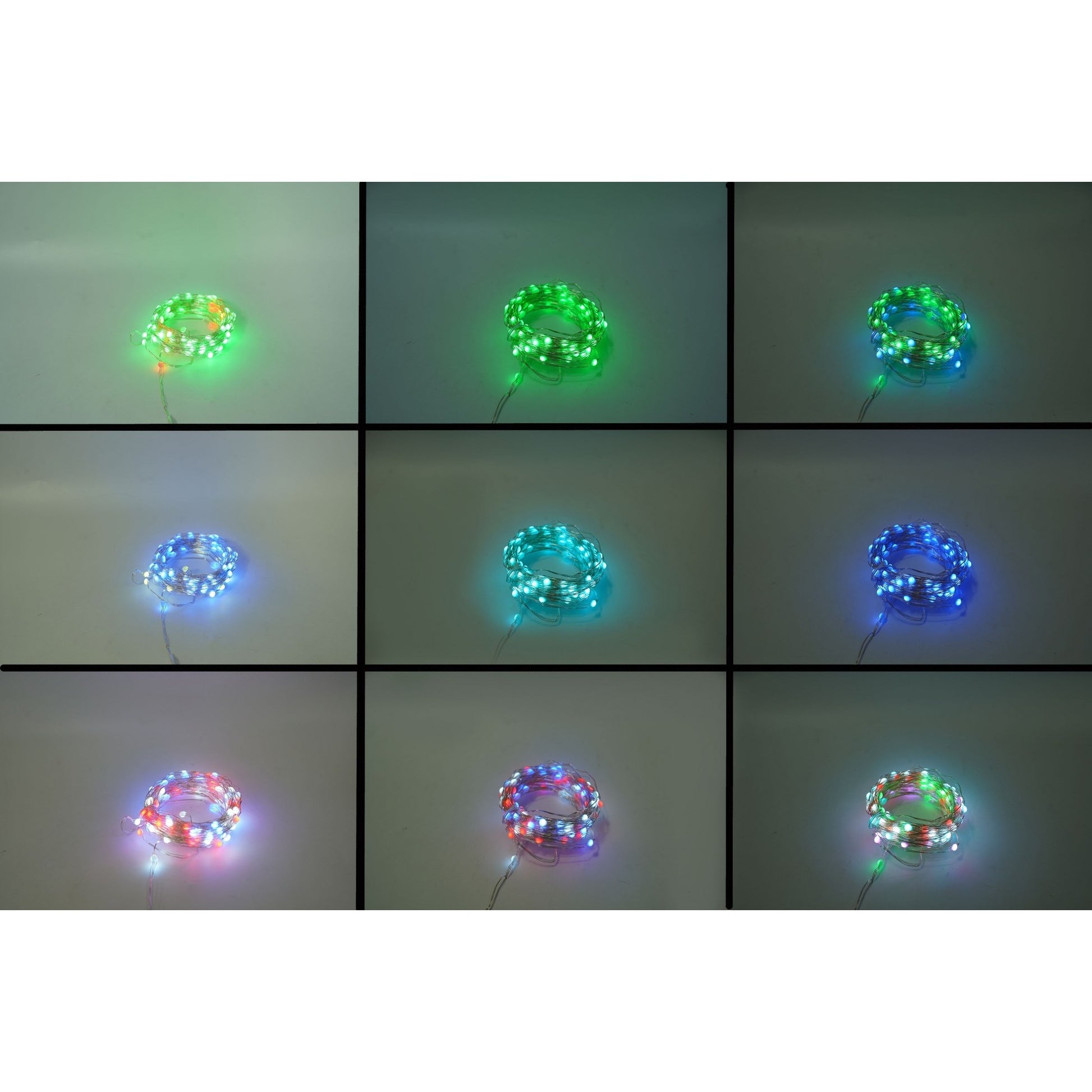 Instalatie Craciun, 10 metri, 100 LED-uri, telecomanda 32 de functii, multicolor RBG, fir cupru, USB, interior, Flippy-5