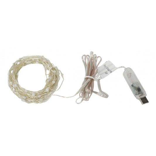 Instalatie Craciun, 10 metri, 100 LED-uri, telecomanda 32 de functii, multicolor RBG, fir cupru, USB, interior, Flippy-0