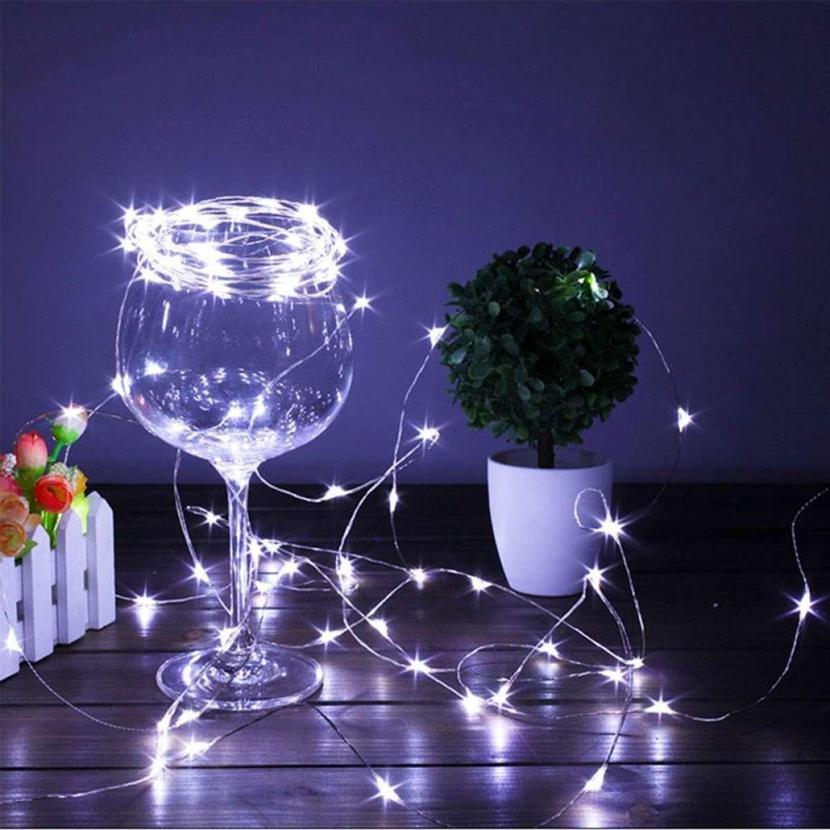Instalatie Craciun, 10 metri, 100 LED-uri, USB, Telecomanda cu 8 functii, alb rece, Flippy-3