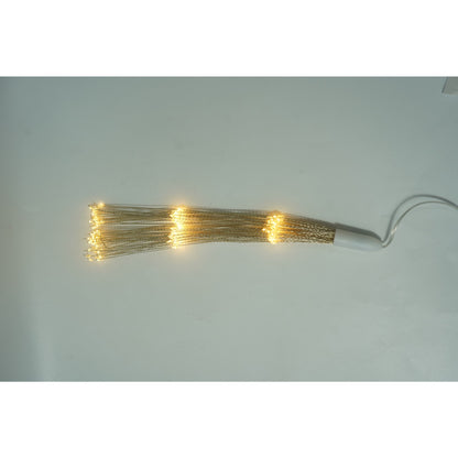 Instalatie Craciun, 180 LED-uri, alb cald, telecomanda 8 functii, cu baterii, explozie fireworks, fir cupru, interior/exterior, Flippy-5