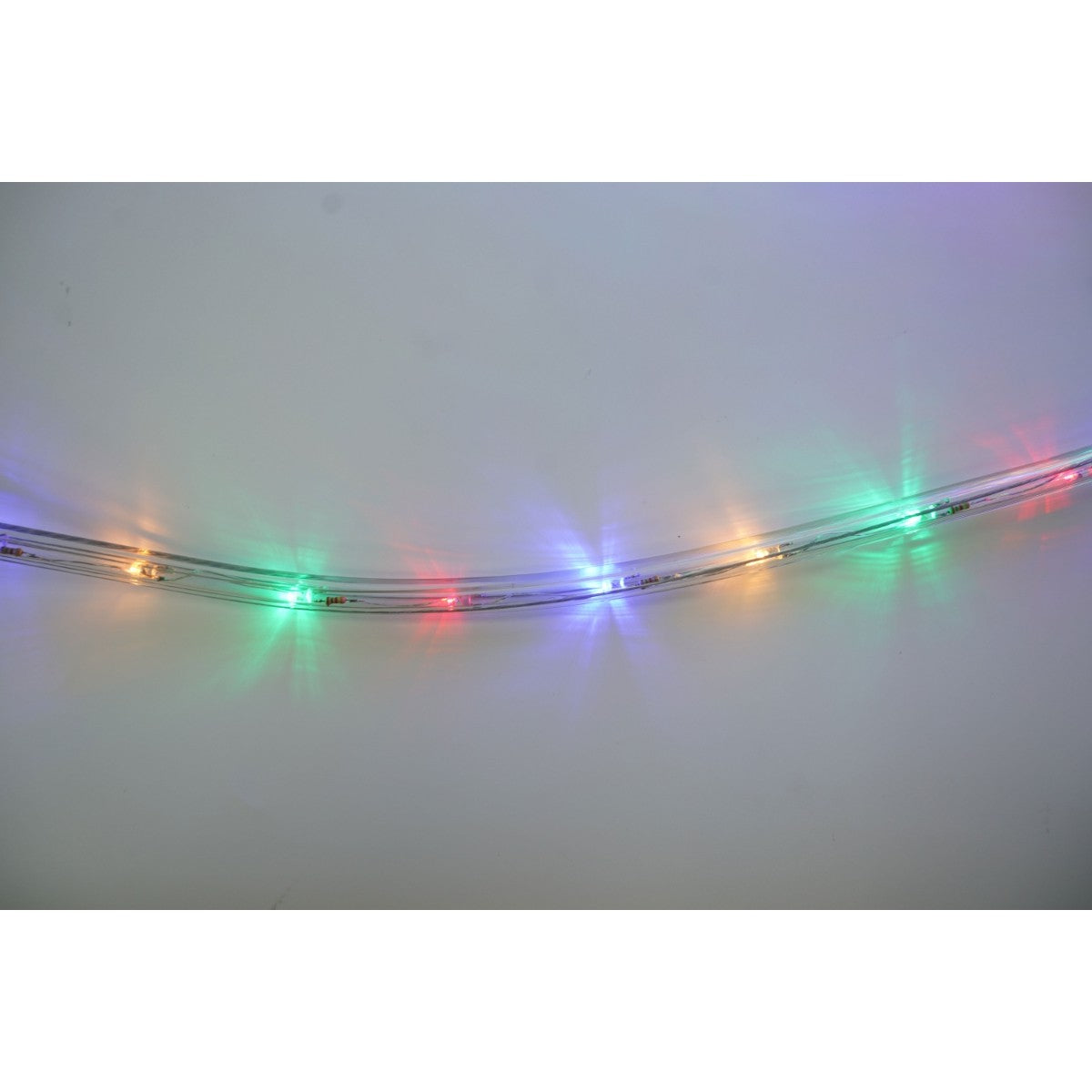 Instalatie Craciun, 2 m, 48 Led-uri, Furtun Luminos, Multicolor, Transformator, Sectionabila, 220 V, Flippy-8