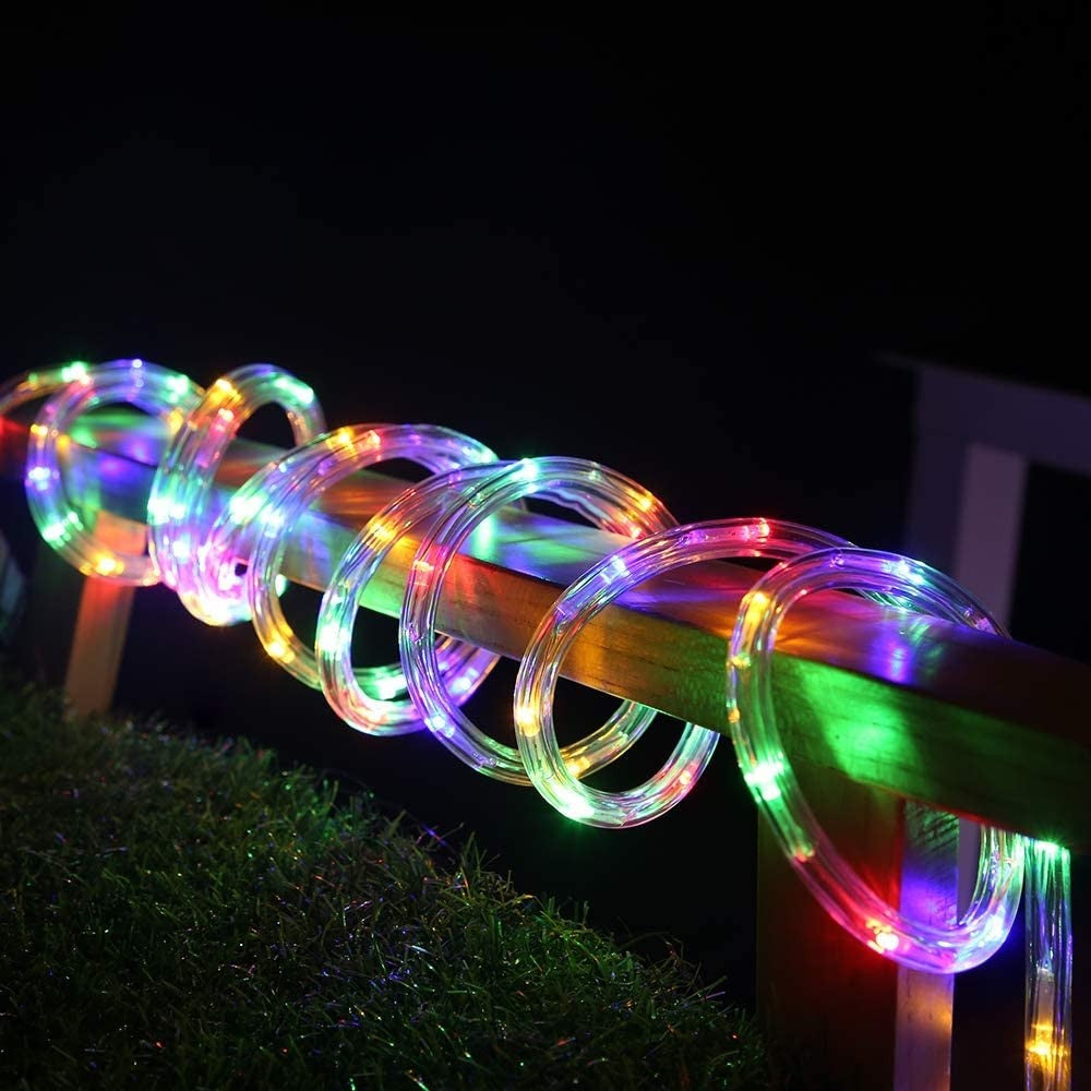 Instalatie Craciun, 2 m, 48 Led-uri, Furtun Luminos, Multicolor, Transformator, Sectionabila, 220 V, Flippy-11