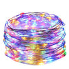 Instalatie Craciun, 2 metri, 20 LED-uri, multicolor, telecomanda 8 functii, USB, fir cupru, liniar, interior/exterior, Flippy-0