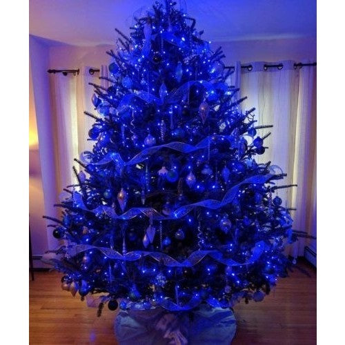 Instalatie Craciun, 20 m, 200 Led-uri ,Liniara, Albastru, 8 jocuri de lumini, Transformator, Interconectabila, Prelungitor 3 m inclus, Fir Verde, Flippy-2
