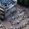 Instalatie Craciun, 20 metri, 200 de LED-uri, Alb Rece, cu energie solara, fir de cupru, liniar, interior/exterior, Flippy-0