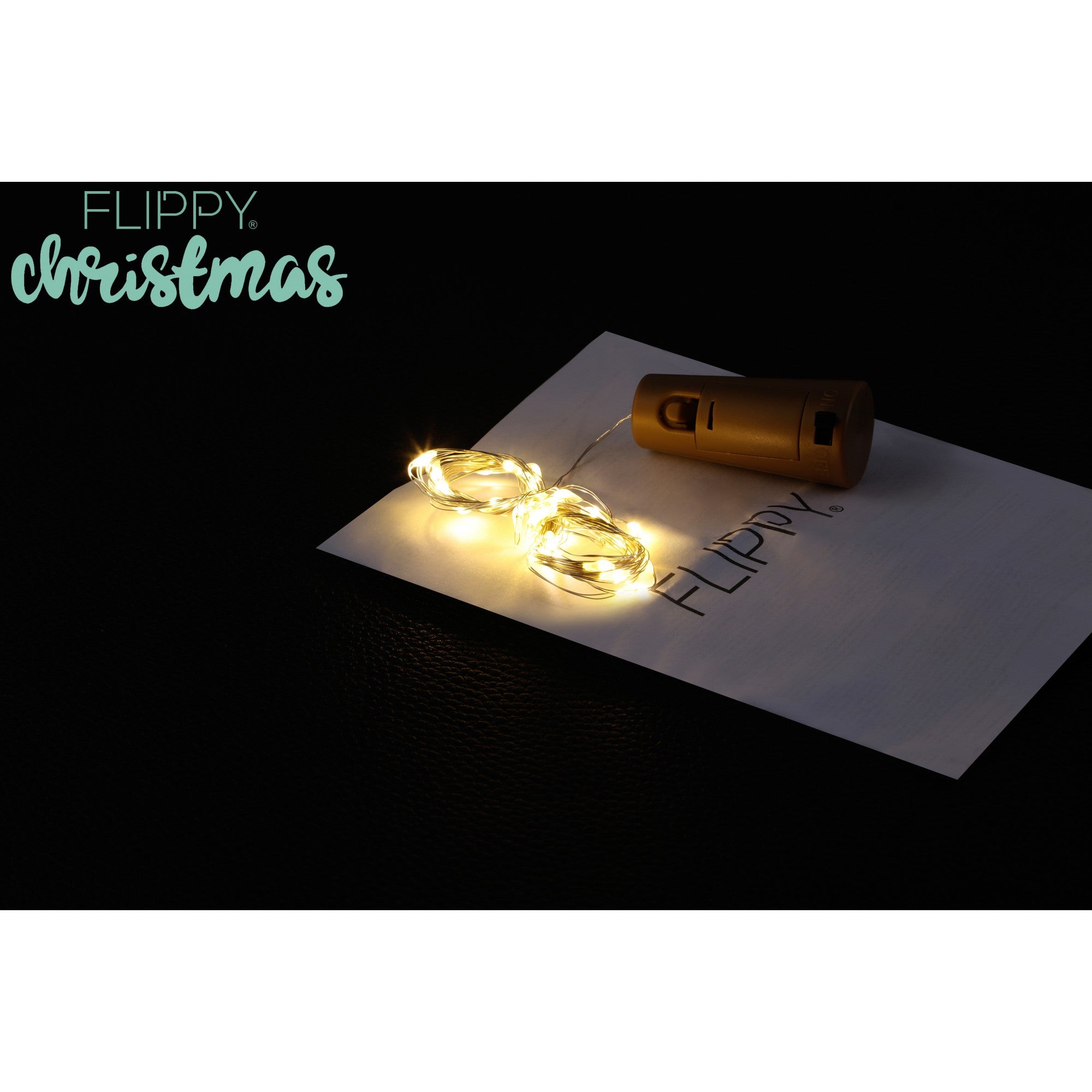 Instalatie Craciun, Liniara, 3 metri, Baterii, 30 LED-uri, Alb Cald, Fir Cupru, Interior/Exterior, Flippy-10