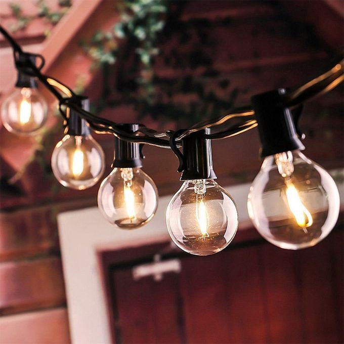 Instalatie Craciun, 5 M, 10 de LED-uri, alb-cald, model cu bulb, liniara, solara, interior/exterior, Flippy-3