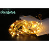 Instalatie Craciun, 5 metri, 50 de LED-uri, alb cald, cu energie solara, fir de cupru, liniar, interior/exterior, Flippy-0