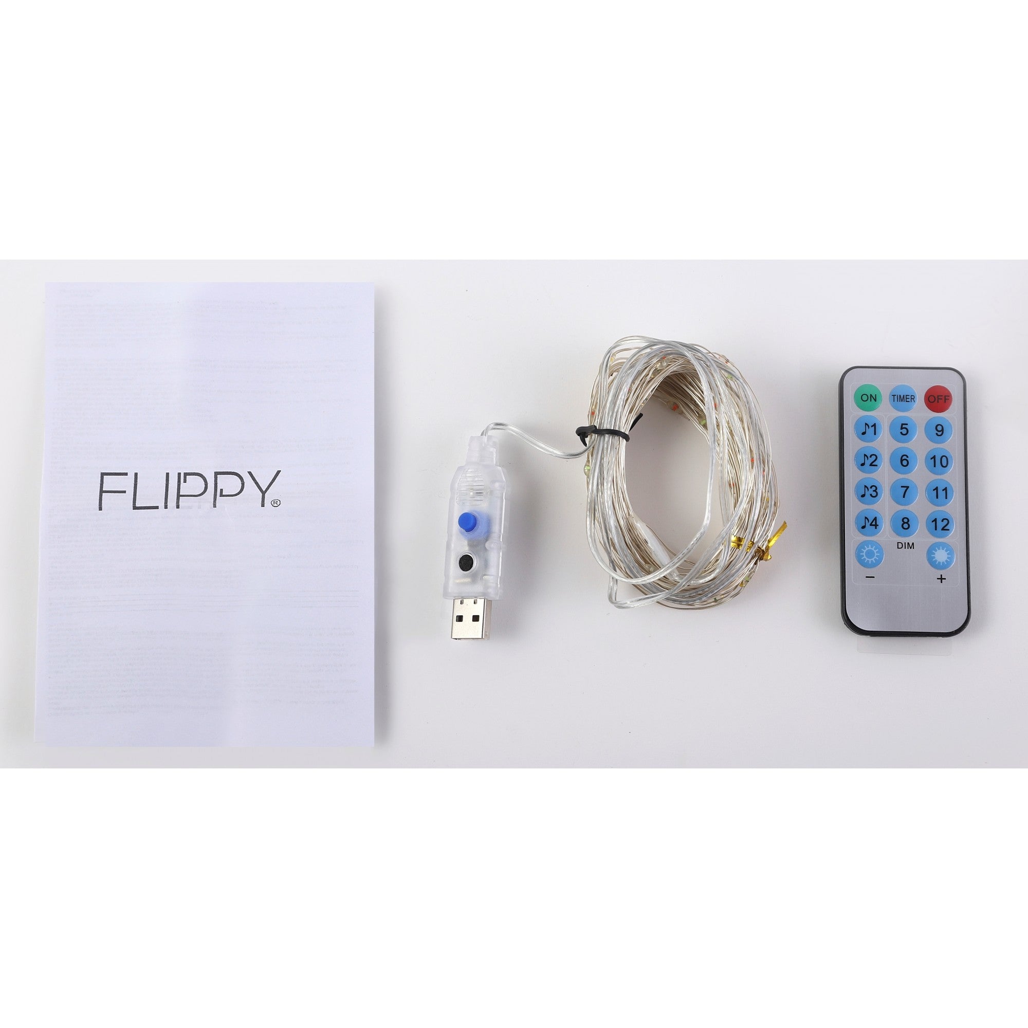 Instalatie Craciun, 5 metri, 50 LED-uri, multicolor RGB, sincronizare muzica, telecomanda 12 de functii, USB, fir cupru, liniar, interior/exterior, Flippy-4