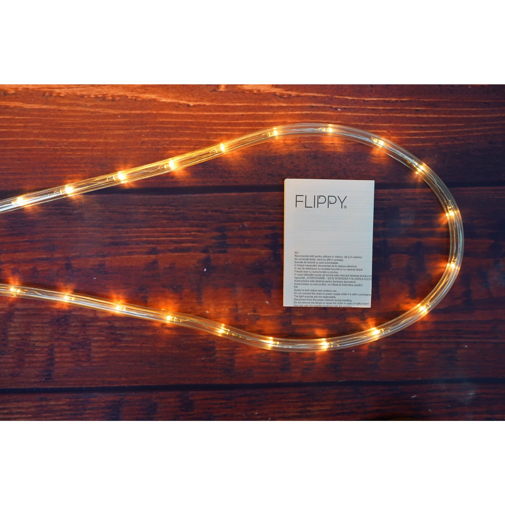 Instalatie Craciun, 82 m, 1968 Led-uri ,Furtun Luminos, Alb cald, 8 jocuri de lumini, Transformator, Sectionabila, 220 V, Flippy-6