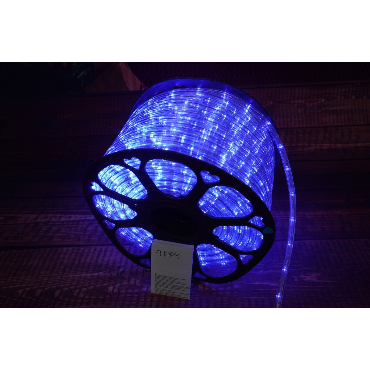 Instalatie Craciun, 98 m, 2352 Led-uri, Furtun Luminos, Albastru, Transformator, Sectionabila, 220 V, Flippy-7