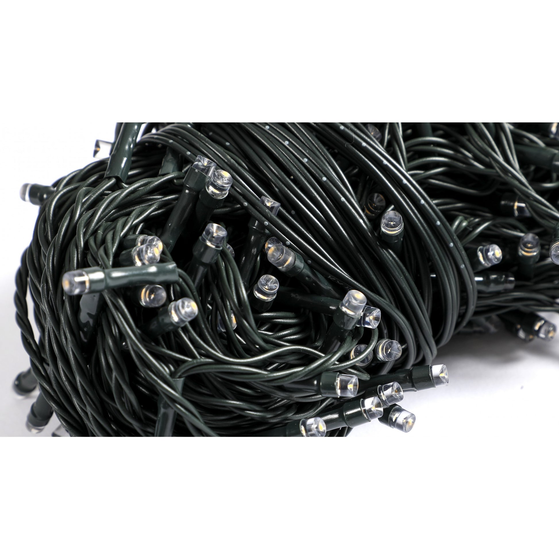 Instalatie Craciun liniara, cu transformator, 20 m, Alb Cald, 200 LED-uri V5, 8 jocuri de lumini, fir verde, Flippy-3