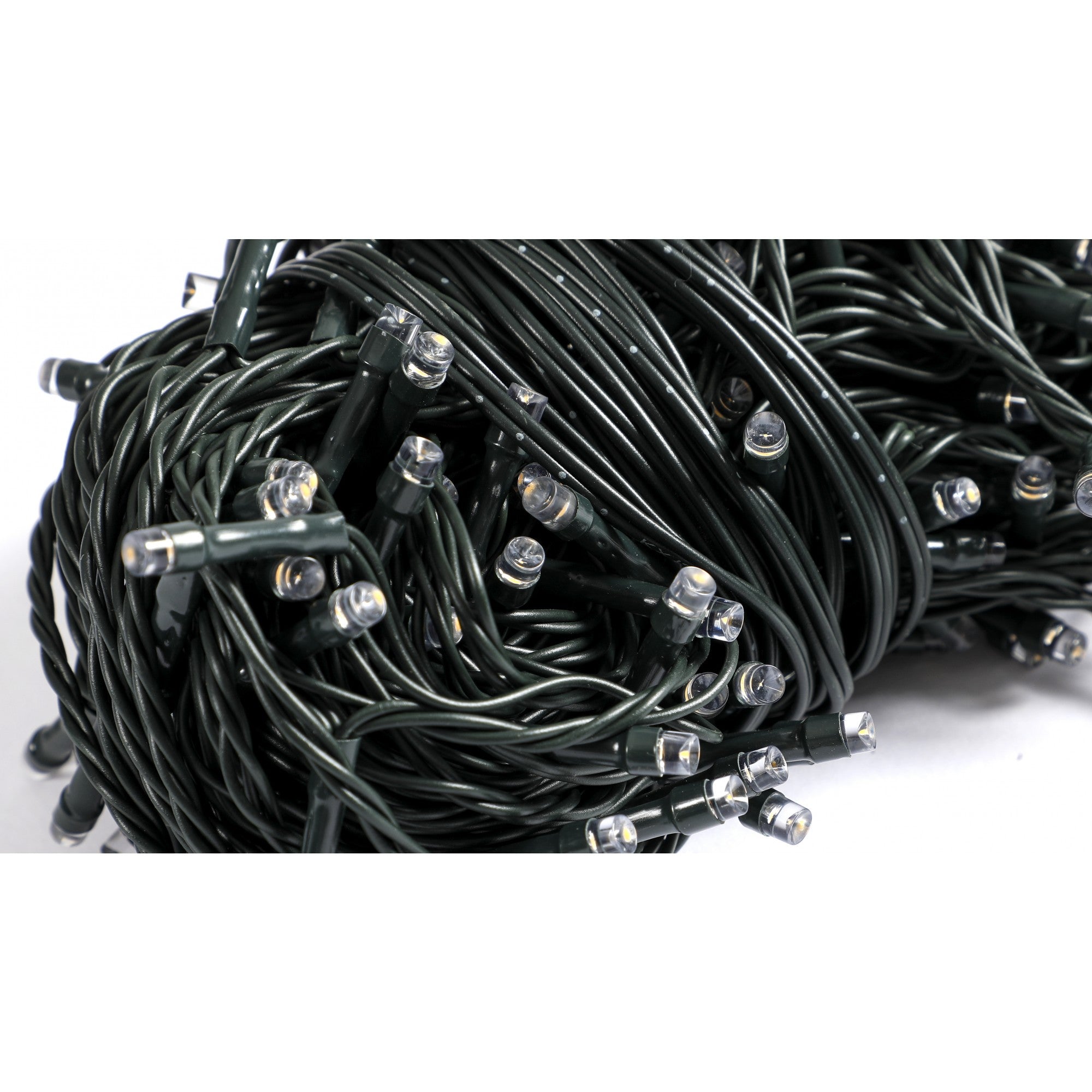 Instalatie Craciun liniara, cu transformator, 20 m, Alb Cald, 200 LED-uri V5, 8 jocuri de lumini, fir verde, Flippy-3