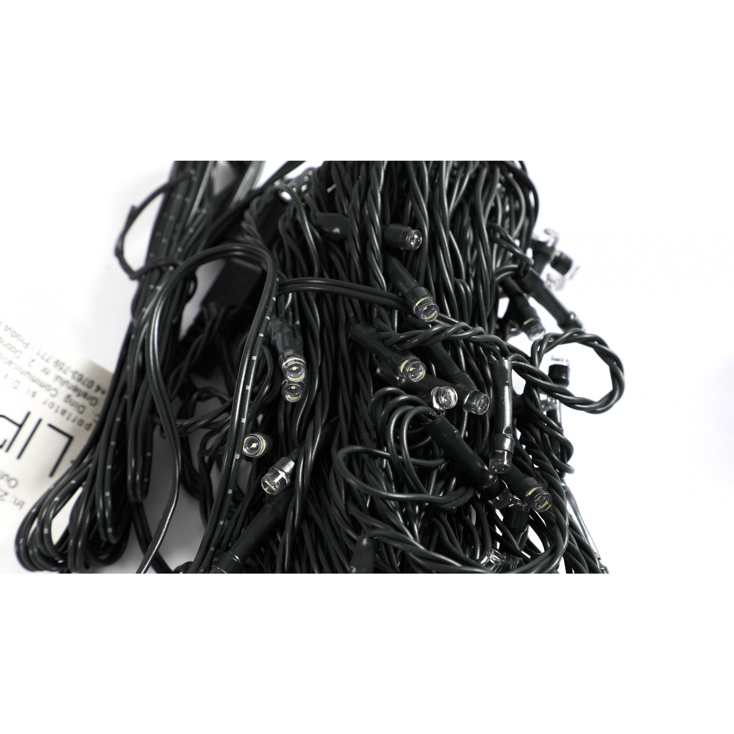 Instalatie Craciun liniara, cu transformator 31V, 10m, Alb Rece, 100 LED-uri V5, 8 jocuri de lumini, Fir verde, Flippy-2