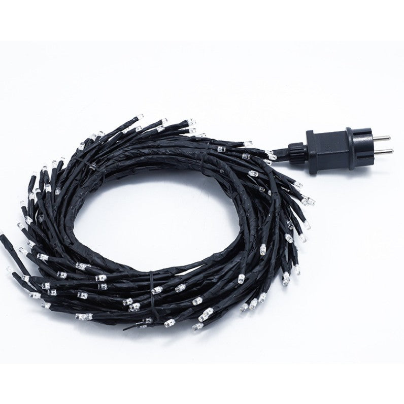 Instalatie Craciun tip Creanga Flippy, 144 LED-uri, Conectare la Retea, 8 Jocuri de Lumini, Telecomanda, 2.5 m, Prelungitor 2 m, 3V, 1.5V, Fir Negru, Alb Cald-6