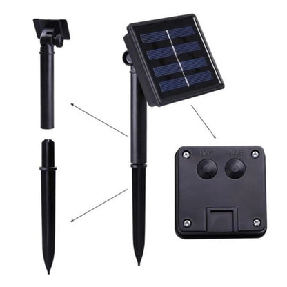 Instalatie Craciun, Tip Globuri de cristal, 200 Led-uri, 22 metri, Alb rece, Energie solara, Senzor de lumina, Flippy-4