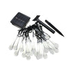 Instalatie Craciun, Tip Picaturi, 30 Led-uri, 6.5 metri, Multicolor, Energie solara, Senzor de lumina, Flippy-0