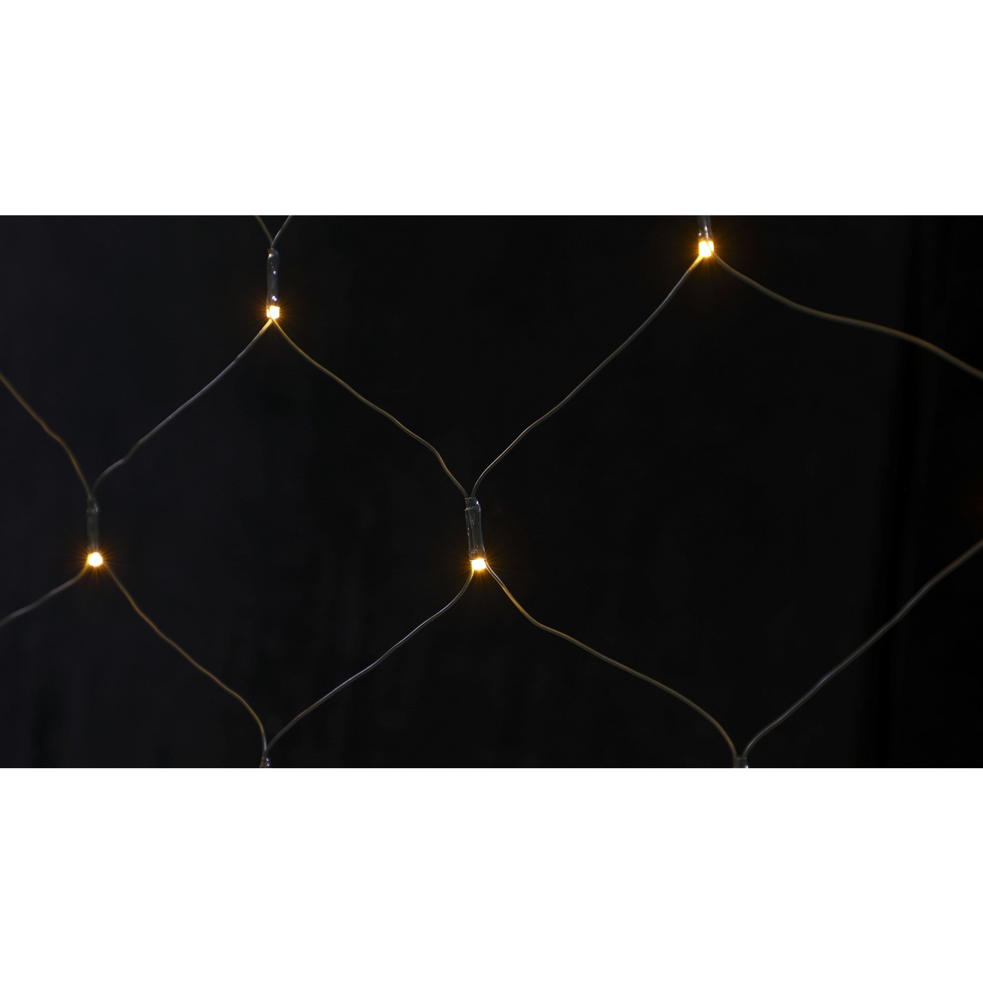 Instalatie Craciun tip plasa, cu transformator 31V, 1.5 m x 1.5 m, Alb Cald, 120 LED-uri V5, 8 jocuri de lumini, fir verde, Flippy-6
