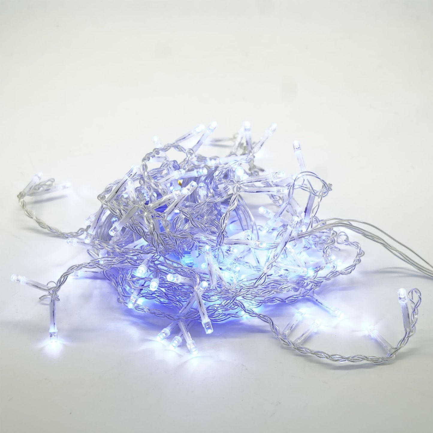 Instalatie Craciun Yoto, Tip Franjuri/Turturi, 4 m, 120 LED-uri, Prelungitor 1.5 m, 8 Jocuri de Lumini, Interconectabila, Conectare la Retea, Fir transparent, Interior/Exterior, Albastru-7
